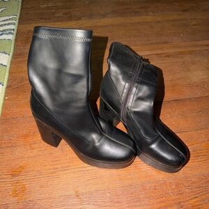 Dream Pairs Black Heeled Boots